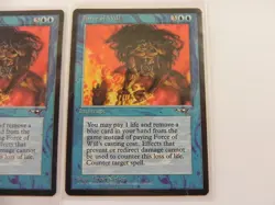 3x - Force of Will MTG 1996 wizards of The Coast - Magic The Gathering - Image 4