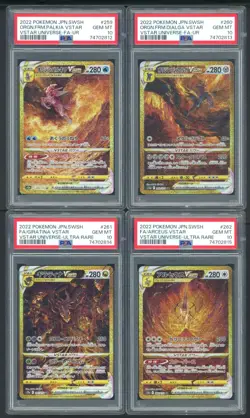 Lot of (4) PSA 10 Sequential Pokemon Origin Palkia Dialga Giratina Arceus VSTAR - Image 1