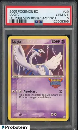 2005 Pokemon Ex UF Pokemon Rocks America #29 Lugia PSA 10 GEM MINT - Image 1
