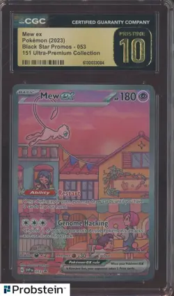 2023 Pokemon 151 MEW EN UPC BSP #053 Mew ex CGC 10 PRISTINE - Image 1
