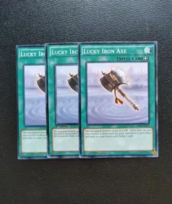 Yu-Gi-Oh - Lucky Iron Axe 3X - Full Playset - Image 1