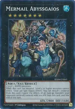 Mermail Abyssgaios - RA04-EN065 - Super Rare - 1st Edition NM Yugioh Quarter Cen - Image 1