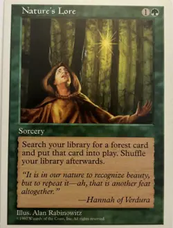 MTG - Nature's Lore - 5th Edition - NM, English Magic - Image 1