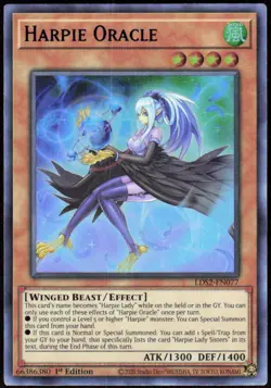 Harpie Oracle (Blue) LDS2-EN077 Legendary Duelists: Season 2 Yu-Gi-Oh NM - Image 1