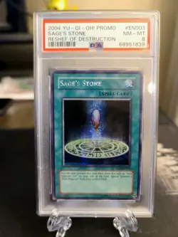 2004 Yu-Gi-Oh! Sage's Stone Promo ROD-EN003 PSA 8 NM - MT - Image 1