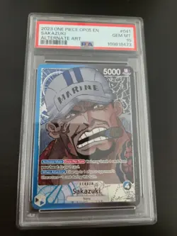 Sakazuki Alt Art Leader OP05-041 One Piece TCG PSA 10 English - Image 1