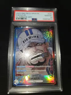Sakazuki Alt Art Leader OP05-041 One Piece TCG PSA 10 English - Image 2