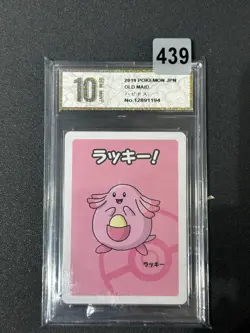 2019 Pokemon Chansey Playing Card Japanese Old Maid Grade 10 - Image 1