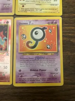 Pokemon Black Star Promo Cards - Pikachu, Mewtwo, Entei, Unown J - Image 5