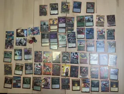 MTG Marvel Spider-Man Card Lot Foils Showcase Rares Mythics Mixed 76 Cards Dice - Image 1