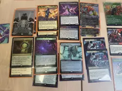 MTG Marvel Spider-Man Card Lot Foils Showcase Rares Mythics Mixed 76 Cards Dice - Image 2