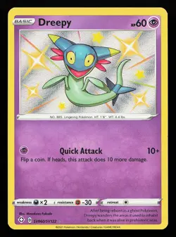 Dreepy SV060/SV122 Shiny Holo Rare Shining Fates Pokemon Card - Image 1