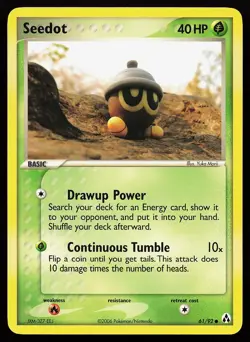Seedot 61/92 Common Legend Maker Pokemon Card - Image 1