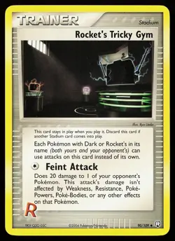 Rocket's Tricky Gym 90/109 Uncommon Team Rocket Returns Pokemon Card - Image 1