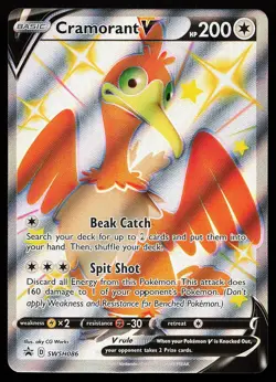 Cramorant V SWSH086 Holo Sword & Shield Promo Pokemon Card - Image 1