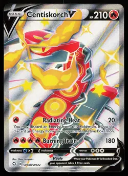 Centiskorch V SV108/SV122 Holo Shining Fates Shiny Vault Pokemon Card - Image 1