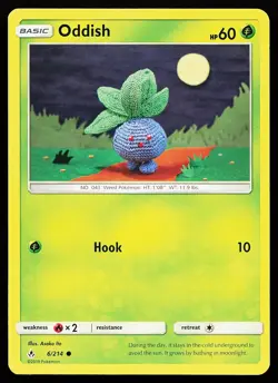 Oddish 6/214 Common Unbroken Bonds Asako Ito Pokemon Card - Image 1