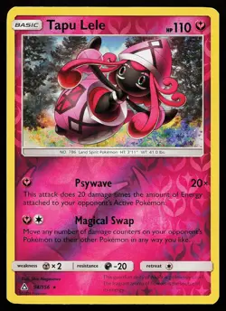 Tapu Lele 94/156 Reverse Holo Rare Ultra Prism Pokemon Card - Image 1