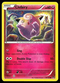 Clefairy 81/122 Common BREAKpoint Tomokazu Komiya Pokemon Card - Image 1