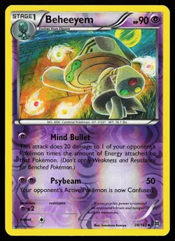 Beheeyem 74/162 Reverse Holo BREAKthrough Tomokazu Komiya Pokemon Card - Image 1