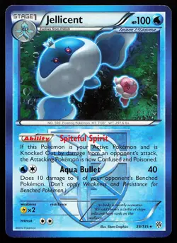 Jellicent 39/135 Regular Rare Plasma Storm Pokemon Card - Image 1