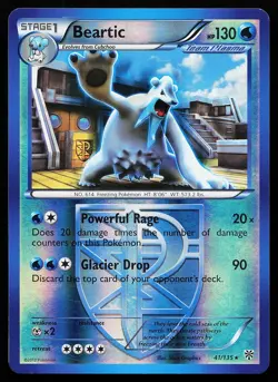 Beartic 41/135 Reverse Holo Rare Plasma Storm Pokemon Card - Image 1