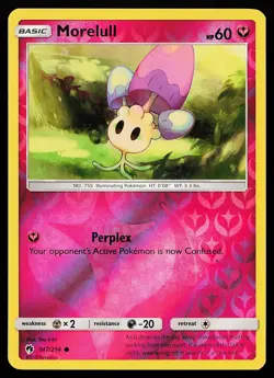 Morelull 147/214 Reverse Holo Common Lost Thunder Pokemon Card - Image 1
