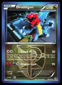 Druddigon 94/135 Regular Rare Plasma Storm Pokemon Card - Image 1