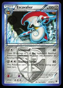 Escavalier 61/101 Regular Rare Plasma Blast Pokemon Card - Image 1