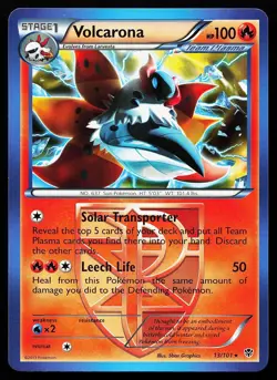 Volcarona 13/101 Regular Rare Plasma Blast Pokemon Card - Image 1