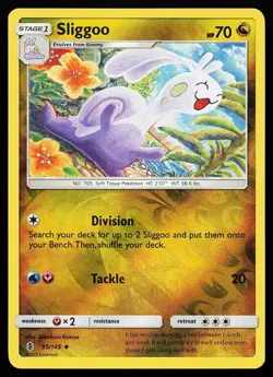 Sliggoo 95/145 Reverse Holo Guardians Rising Tomokazu Komiya Pokemon Card - Image 1