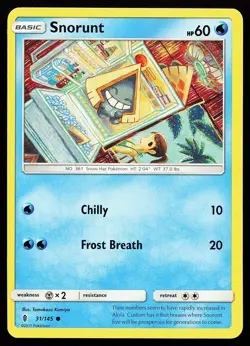 Snorunt 31/145 Common Guardians Rising Tomokazu Komiya Pokemon Card - Image 1