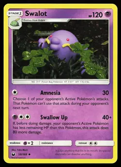 Swalot 58/168 Uncommon Celestial Storm Yuka Morii Pokemon Card - Image 1