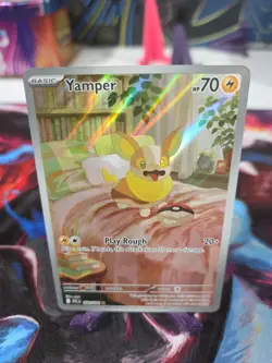 Pokemon TCG Pocket Game Yamper Full Art Holo Card 099/094 #10 - Image 1