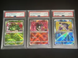 PSA 10 Sequential Set Radiant Venusaur Charizard Blastoise Pokemon Go Card JP - Image 1
