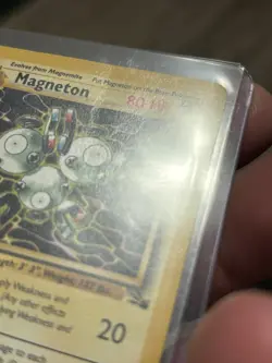 Pokemon TCG Magneton 26/62 WotC Fossil Base Non-Holo Card 1999 HP DMG - Image 3