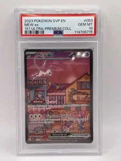 2023 Pokemon SVP EN 151 Ultra Premium Coll #053 Mew Ex PSA 10 GEM MINT - Image 1