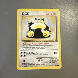 1999 Pokemon Jungle 1st Edition Snorlax Card 27/64 - Image 1
