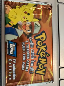 Pokemon Topps Trading Cards TV Animation Edition: Series 1 (1 Sealed Pack) - Image 1