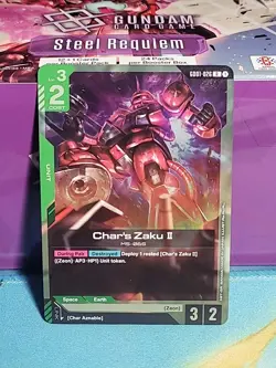 Char's Zaku II Foil - GD01-026 NM - Gundam TCG Card Game - Image 1