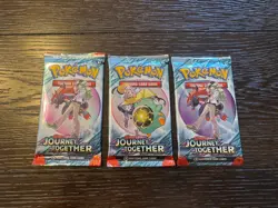 3 x (Factory Sealed) 🔥Pokemon TCG Cards Journey Together Booster Packs ✅ - Image 1