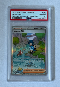 Pokemon Twilight Masquerade Lana's Aid 219/167 Special Illustration Rare PSA 10 - Image 1