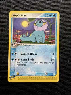 Vaporeon 25/100 EX Sandstorm Rare Non-Holo Pokemon Card Eeveelution NM - Image 1