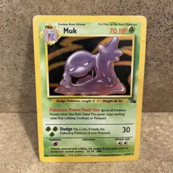 Muk 13/62 - Fossil Holo Rare Card - WOTC Pokemon TCG 1999 - HP - Image 2