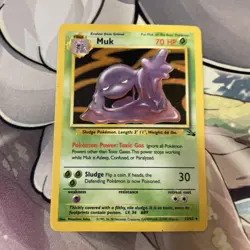 Muk 13/62 - Fossil Holo Rare Card - WOTC Pokemon TCG 1999 - HP - Image 3