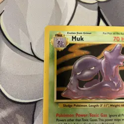 Muk 13/62 - Fossil Holo Rare Card - WOTC Pokemon TCG 1999 - HP - Image 4