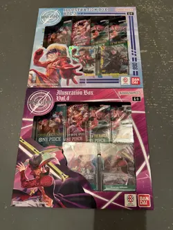 One Piece Trading Card Game: Illustration Box Volume 3, & 4! 2 boxes total! - Image 1