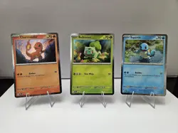 Pokemon: Bulbasaur 046 & Charmander 047 & Squirtle 048 Black Star Promo Cards - Image 1