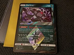 Pokemon Darkrai TCG Prism Star Card 77/156 Sm-Ultra Prism Holo - Image 1