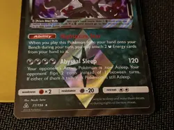 Pokemon Darkrai TCG Prism Star Card 77/156 Sm-Ultra Prism Holo - Image 2